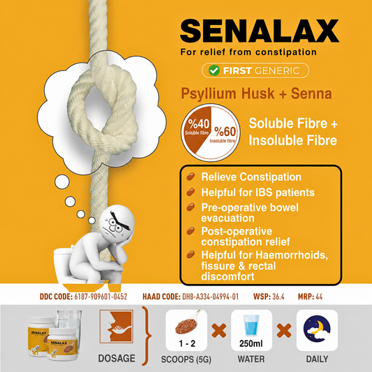 SENALAX 250g - CONSTIPATION RELIEF FOR ADULTS - Ispaghula + Senna Gluten Free Digestive Support with PSYLLIUM - ISAPGHOL HUSK & Colon Cleanse Formula - Fibre Supplement