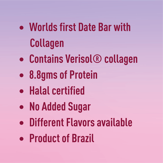 Dates Bar with Collagen Cookies & Cream