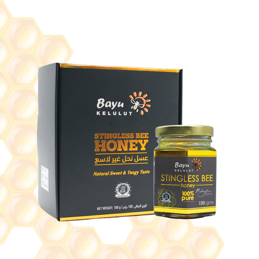 Bayu Kelulut Stingless Bee Honey – 100% Pure Raw Natural Honey | Immune Boost & Daily Wellness | Malaysian Superfood | No Sugar Added – 100g